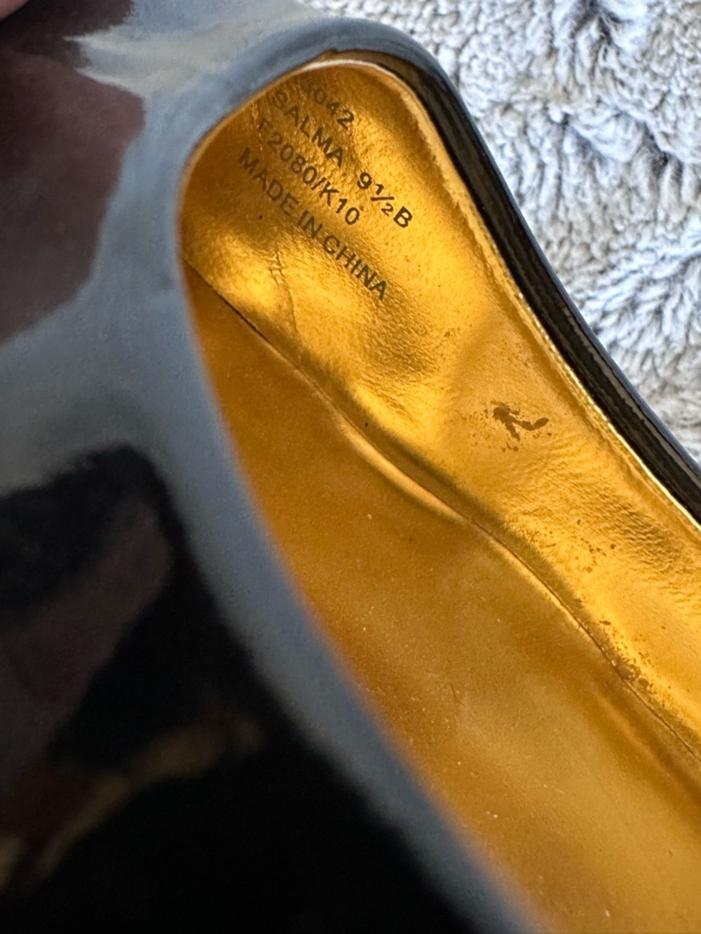 Coach Salma Black Patent Leather Pumps Heels Sz 9.5 - Picture 8 of 15